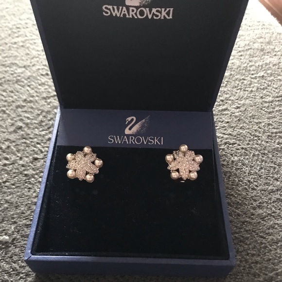 Swarovski Clip-on Earrings NWOT - Picture 1 of 3